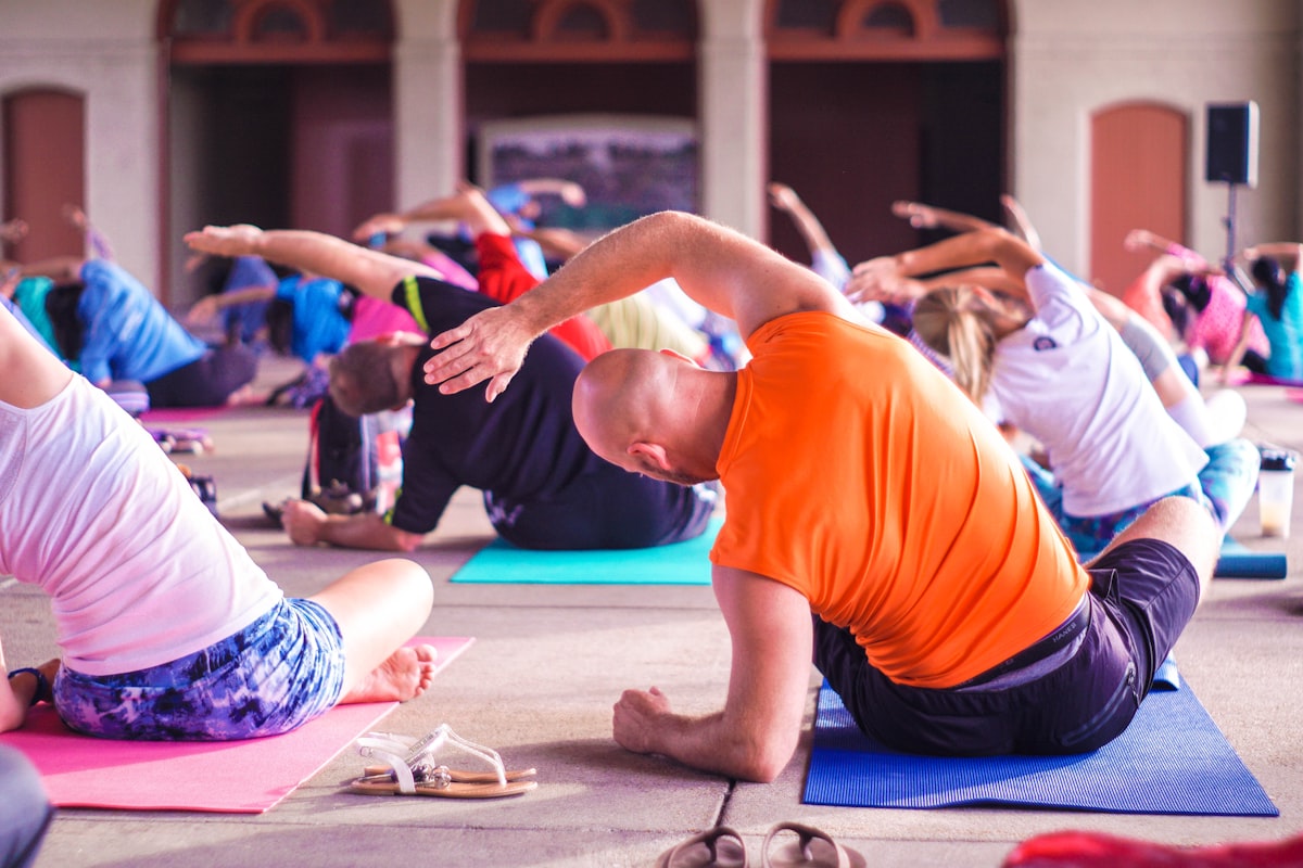 Yoga and stretching for muscle tone